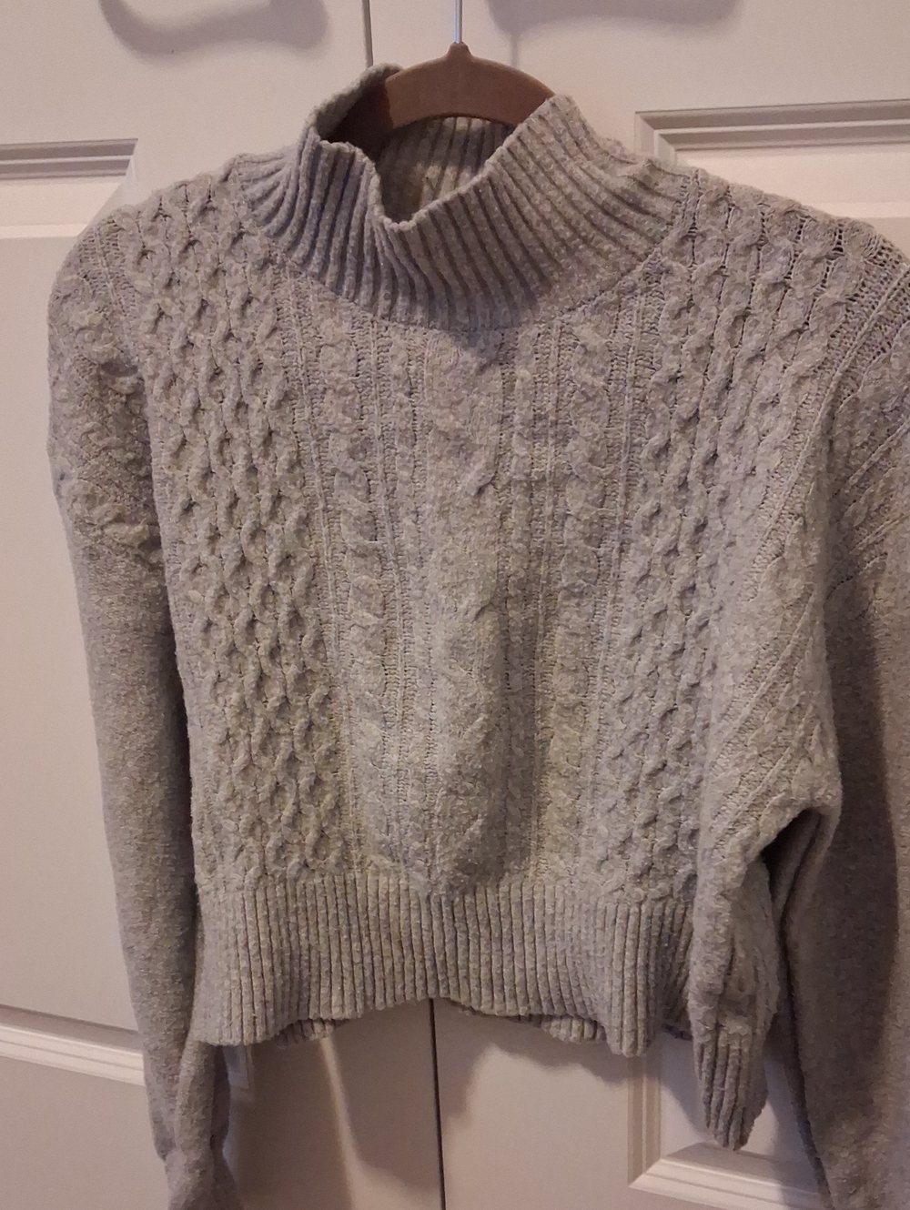 Pink Rose Y2K Midi Edgy Classy Cable Knit Sweater
